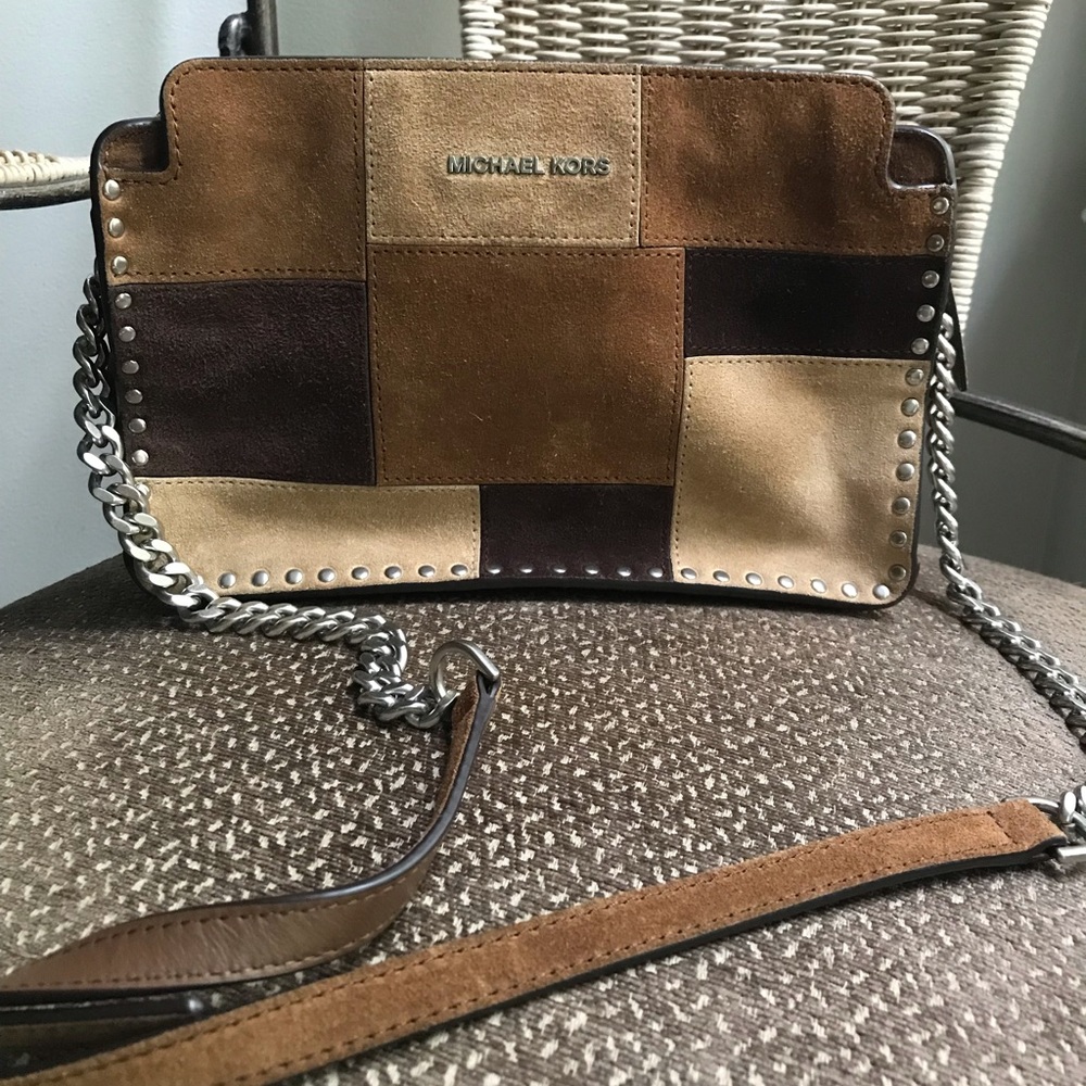 Michael Kors patchwork suede purse